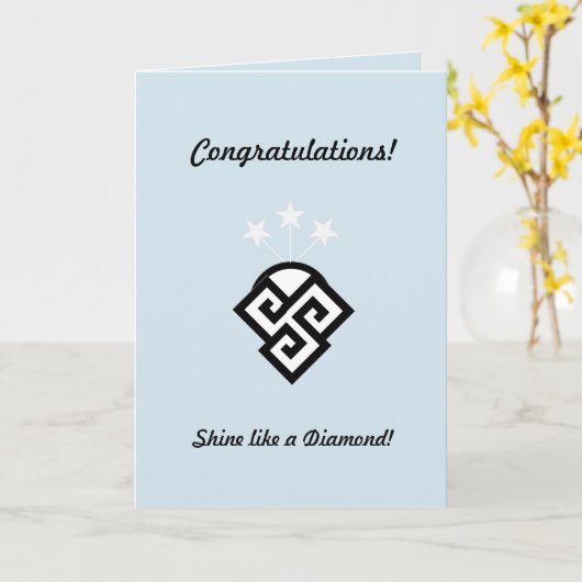 Glückwunschkarte für Mode Karte (Gelbe Blume)