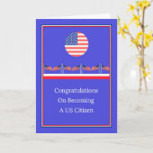 Glückwunschkarte für neue US-Bürger Karte (Gelbe Blume)