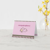 Glückwunschkarte für neues Mädchen Karte (Gelbe Blume)