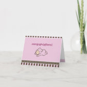 Glückwunschkarte für neues Mädchen Karte (Vorderseite)