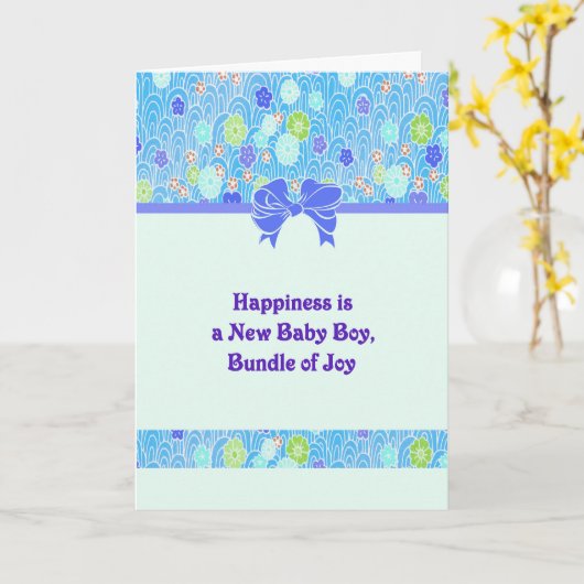 Glückwunschkarte für Neugeborenen Karte (Gelbe Blume)