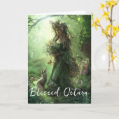 Glückwunschkarte für Ostara Karte (Gelbe Blume)