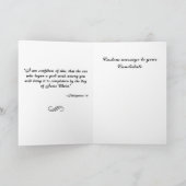 Glückwunschkarte für RCIA/OCIA Ostervigil Dankeskarte (Innenseite)