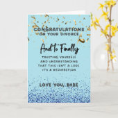 Glückwunschkarte für Scheidung - Selbstvertrauen Karte (Gelbe Blume)