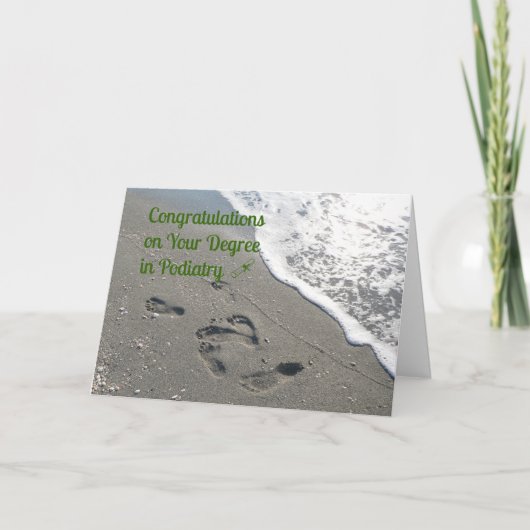 Glückwunschkarte für Studienabschluss Karte (Vorderseite)