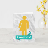 Glückwunschkarte für Transperson Karte (Gelbe Blume)