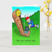 Glückwunschkarte für Triathlete - Insane Karte (Gelbe Blume)