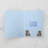 Glückwunschkarte für zwei Boys Karte (Innenseite)