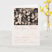 Glückwunschkarte Hochzeitstag Karte (Gelbe Blume)