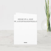 Glückwunschkarte in russischer Sprache Karte (Rückseite)