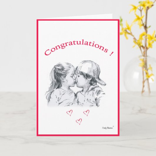 Glückwunschkarte Karte (Gelbe Blume)