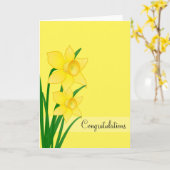 Glückwunschkarte Karte (Gelbe Blume)