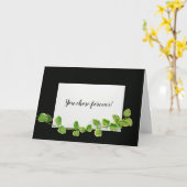 Glückwunschkarte Karte (Gelbe Blume)