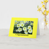 Glückwunschkarte Karte (Gelbe Blume)