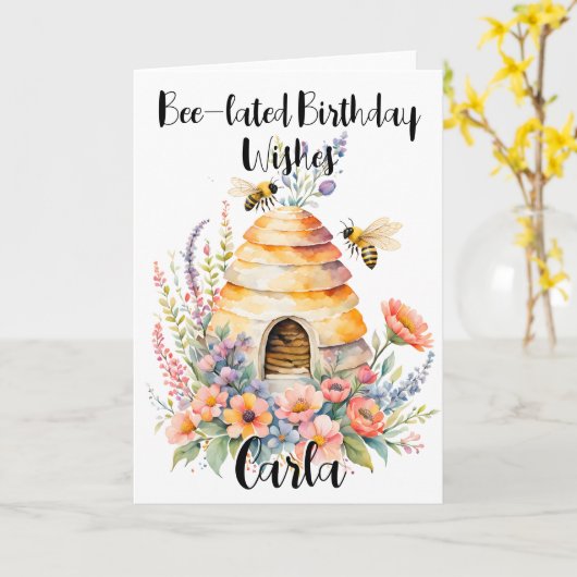 Glückwunschkarte Karte (Gelbe Blume)