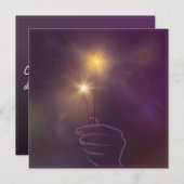 Glückwunschkarte "Lichtpasser" (Vorne/Hinten)