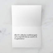 Glückwunschkarte (Lila) Karte (Innenseite)