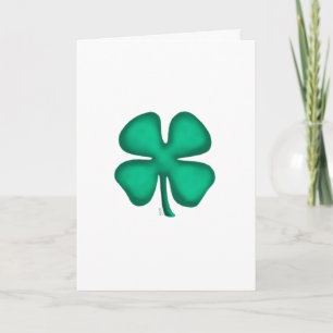 Glückwunschkarte Lucky 4 Leaf Irisches Kleeblatt ( Karte