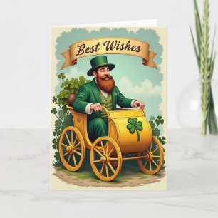 Glückwunschkarte 'Lucky Leprechaun' Karte