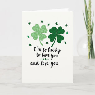 Glückwunschkarte 'Lucky Love' Karte