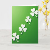 Glückwunschkarte Lucky Shamrock Karte (Gelbe Blume)