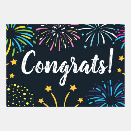 Glückwunschkarte mit Fireworks