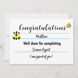 Glückwunschkarte mit Niedlichem Gesicht Feiertagskarte