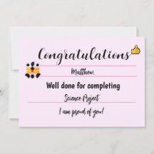 Glückwunschkarte mit Niedlichem Gesicht - rosa