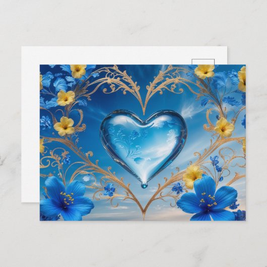 Glückwunschkarte Postkarte (Vorne/Hinten)