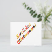 Glückwunschkarte Postkarte (Stehend Vorderseite)