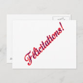 Glückwunschkarte Postkarte (Vorne/Hinten)