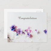 Glückwunschkarte Postkarte (Vorne/Hinten)