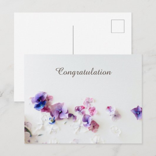 Glückwunschkarte Postkarte (Vorne/Hinten)