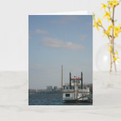 Glückwunschkarte "Stillwater Riverboat" Karte (Gelbe Blume)