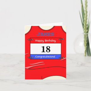 Glückwunschkarte zum 18. Geburtstag für einen Läuf Karte