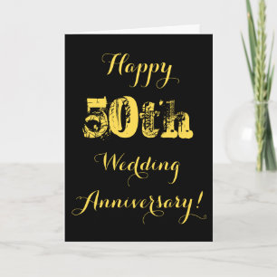 Glückwunschkarte zum 50. Hochzeitstag Karte