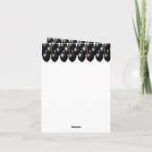 Glückwunschkarte zum 70. Geburtstag Karte (Rückseite)