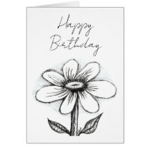 Glückwunschkarte zum Geburtstag für sie mit Gänseb
