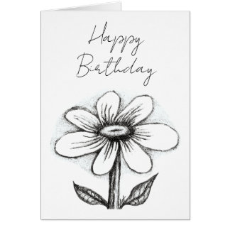 Glückwunschkarte zum Geburtstag für sie mit Gänseb
