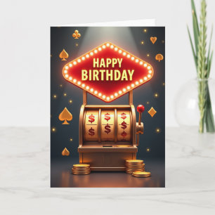 Glückwunschkarte zum Geburtstag Golden Fortune Karte