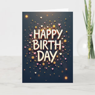 Glückwunschkarte zum goldenen Geburtstag Karte