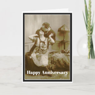 Glückwunschkarte zum Hochzeitstag Vintage Spaß Karte