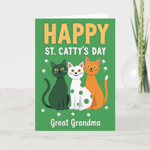 Glückwunschkarte zum St. Cattys Tag Karte