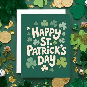 Glückwunschkarte zum St. Patrick's Day Feiertagskarte