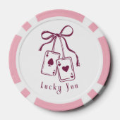 Glückwunschkarten bogen trendy pokerchips (Rückseite)