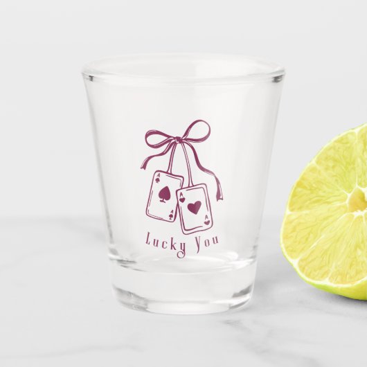 Glückwunschkarten bogen trendy schnapsglas (Vorderseite)