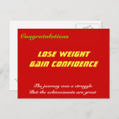 Glückwunschkarten für Gewichtsverlust Postkarte (Vorne/Hinten)