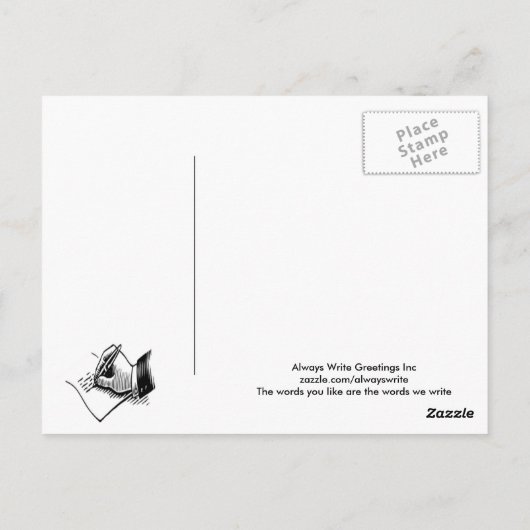 Glückwunschkarten für Gewichtsverlust Postkarte (Rückseite)