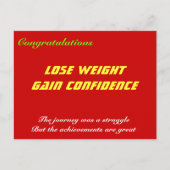 Glückwunschkarten für Gewichtsverlust Postkarte (Vorderseite)