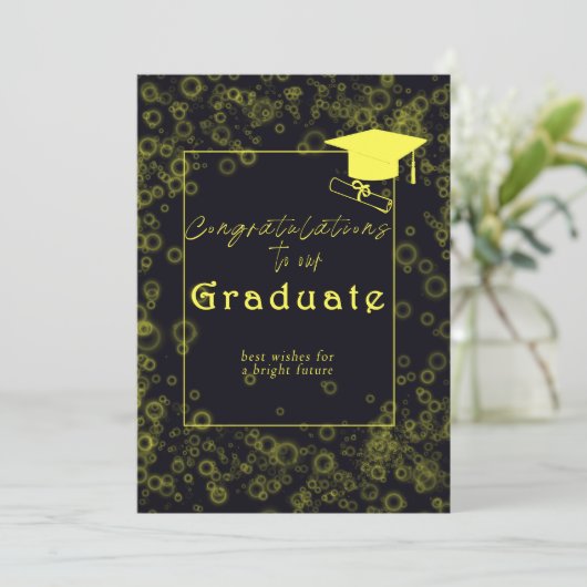 Glückwunschkarten für Hochschulabsolventen Feiertagskarte (Stehend Vorderseite)